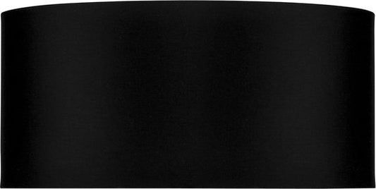 It's About RoMi - Abat-jour rond - Design cylindrique moderne - Ø 47 cm, H 23 cm - Coton - Noir