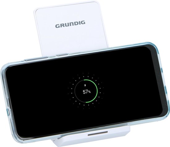 Grundig Wireless Phone Charger - Station de charge - pour Smartphone - Slim Design - White