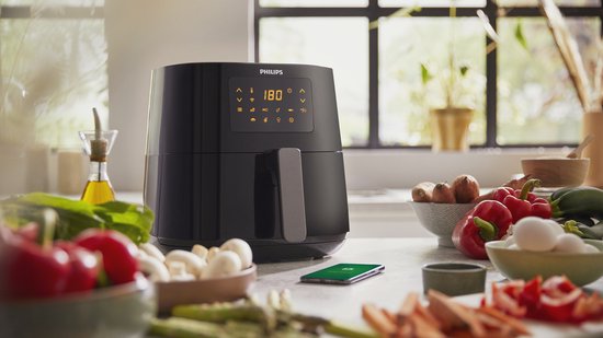 Philips Essential Connected 5000 Series - HD9280/70 - 6,2 litres (XL) - Technologie Rapid Air - 7 programmes préréglés - Quickclean