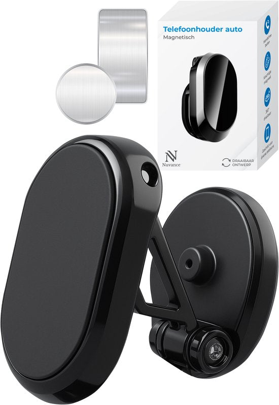 Nuvance Phone Holders Car Magnetic - Mobile Phone Holder Car - Phone Holder - Magnet - Fold-out