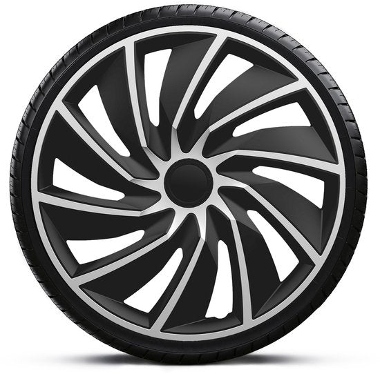 Gorecki Enjoliveurs de roues Turbo Van 17" Noir/Argent