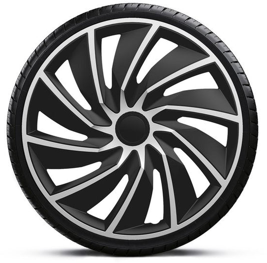 Gorecki Enjoliveurs de roues Turbo Van 17" Noir/Argent