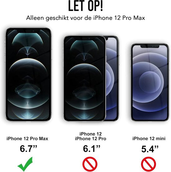 Podec Phone Case Black Suitable For iPhone 12 pro max Case And Screen Protector Protective Glass