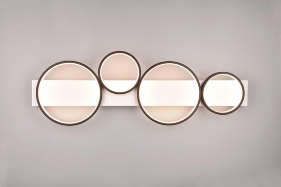 Trio Leuchten - Plafonnier Medera 4 lumières L 100 cm blanc noir