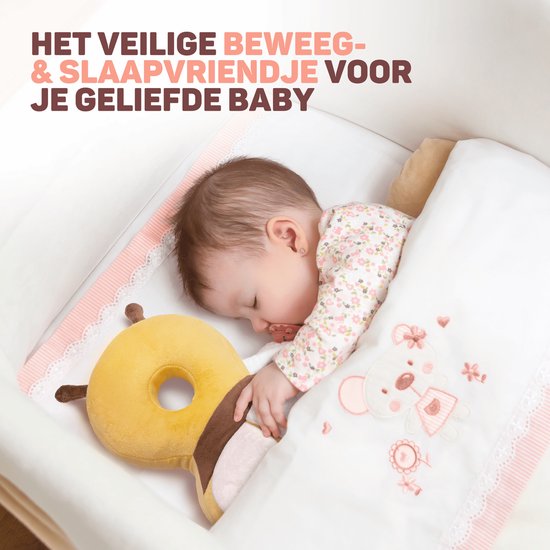 Vulpes Goods® BabyCare - Coussin de tête pour bébé - Oreiller de sécurité pour bébé - Sac à dos en cas de chute - Respirant en 3D - Apprendre à marcher en toute sécurité - À