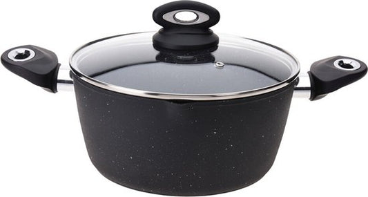 Excellent Houseware Casserole avec couvercle 24 cm aluminium forgé