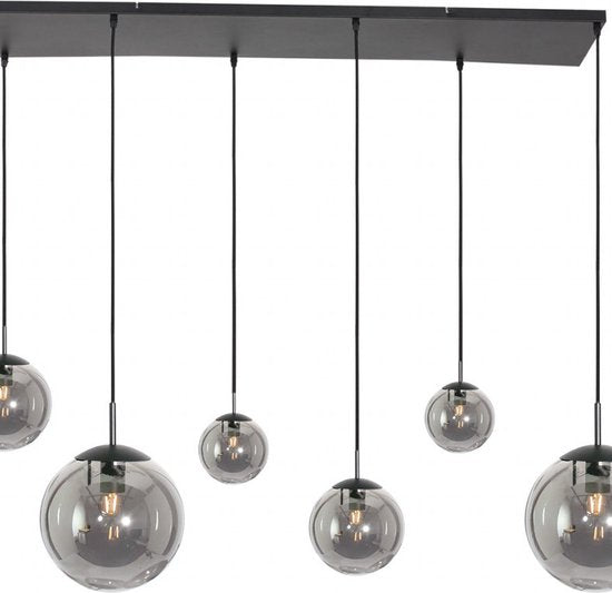 Steinhauer - lampe suspendue - Bollique LED - noir - verre métal - lampe design - E27 - 3499ZW