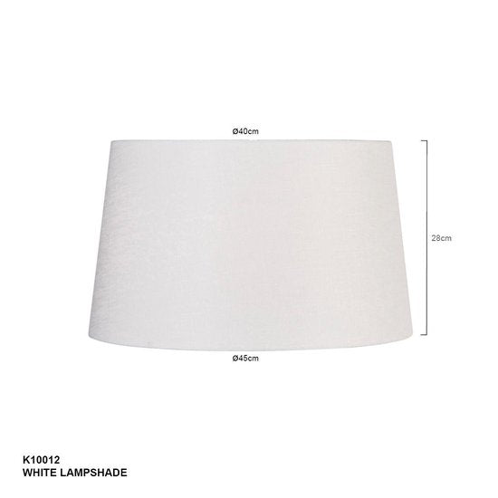 Steinhauer - Abat-jour - Rond 45 cm - Chintz - Blanc - Pour lampe suspendue