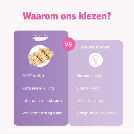 Soft & Silky Heatless curls - Satin - Incl. 2 chouchous et 1 pince à cheveux - Rouleaux à cheveux - Boucles - Boucles sans chaleur - Boucle à cheveux - Produits pour cheveux bouclés