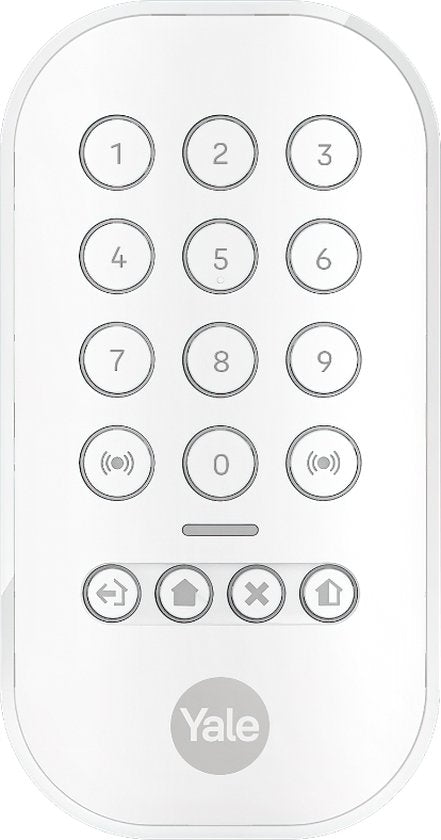Yale - Clavier - Avec bouton de panique - Clavier éclairé - Portée de 1 km