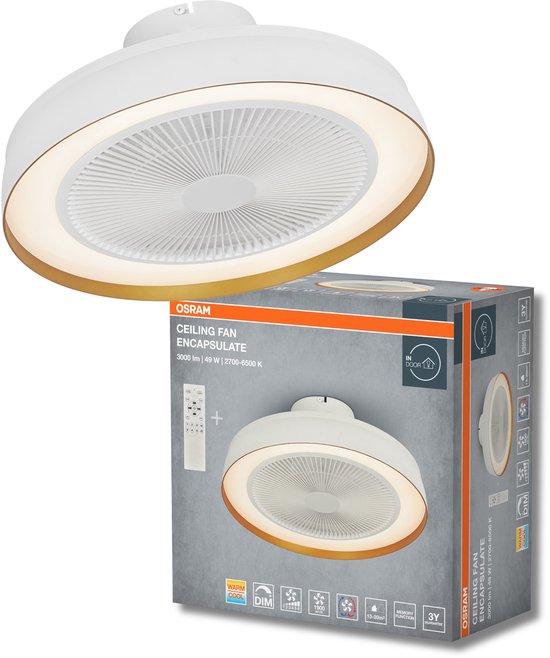 OSRAM HOMELIGHTING Ventilateur de plafond Compact 480 49W Blanc Ventilateur de plafond 49 W