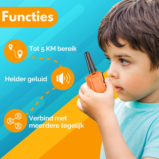Squago Talkie Walkie 3 pièces - Pour enfants et adultes - WalkieTalkie