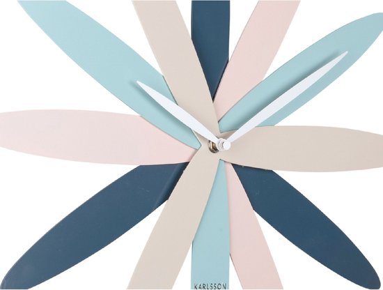 Horloge murale Karlsson Bloom - Multicolore - Ø45cm - Horloge murale moderne