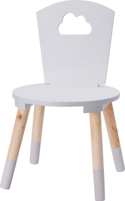 KidCollection Chaise enfant - 32 x 32 x 50 cm - Blanc