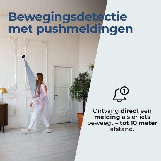 Caméra de sécurité Denver pour l'extérieur et l'intérieur - avec vision nocturne - avec WiFi et application - Full HD - détection de mouvement - IOC241