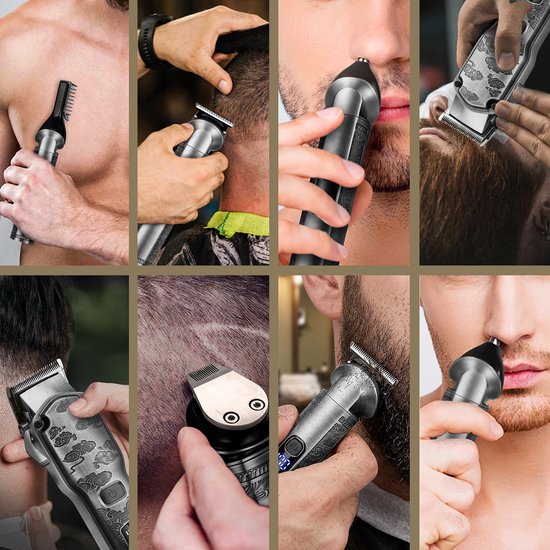 Tondeuse professionnelle 5 en 1 sans fil - Sansbeauté - Tondeuse cheveux homme - Cheveux - Tondeuse cheveux - Machine à cheveux pour coiffeur - Tondeuse cheveux - Tondeuse barbe - Tondeuse cheveux Barbe - Tondeuse Bouddha pour coiffeur - Barber Set - Set