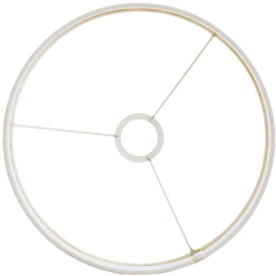 Light & Living Abat-jour cylindrique Livigno - Blanc d'œuf - Ø40x30cm - pour lampes de table, lampadaires, suspensions