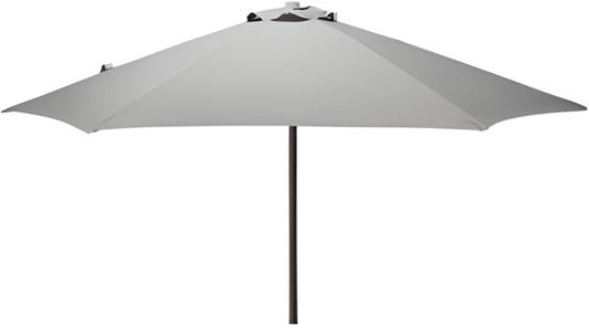 Pro Garden Parasol de jardin Menorca - D230 cm - gris - store - parasol - avec housse