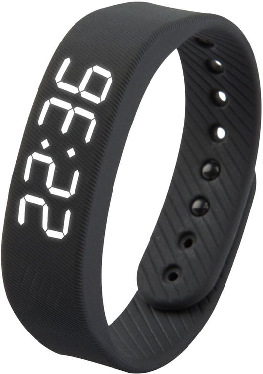 DreamCare Réveil vibrant - Bracelet réveil - pour les dormeurs profonds et les malentendants - Montre podomètre - Réveil silencieux