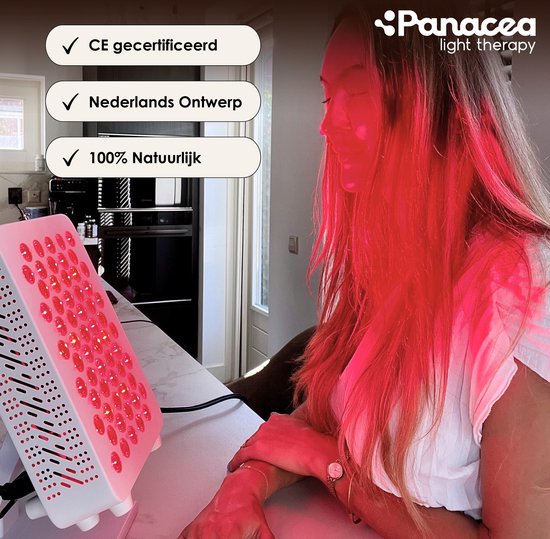 Panacea Red Light Therapy Lampe à infrarouge Soins de la peau - Collagène - Rajeunissement de la peau - Douleurs musculaires - Meilleur sommeil - Circulation - Fibromyalgie - Luminothérapie