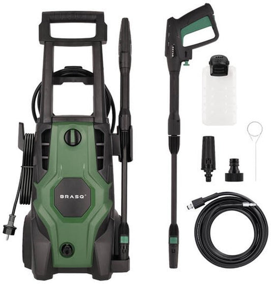 BRASQ HPW 150 nettoyeur haute pression - Nettoyeur de terrasse - Pulvérisateur haute pression - 2000W - 150 bar - 468 L/H - Kit complet