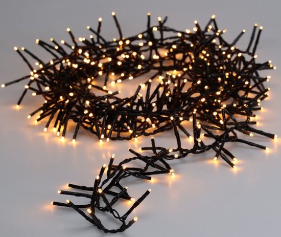 Lumières de Noël Maxi Cluster - 400 led - 6m - blanc chaud extra - Minuterie - Fonctions d'éclairage - Mémoire - Extérieur