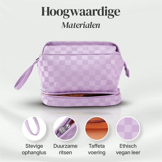 Skycases Travel Essentials - Trousse de toilette et de maquillage - Imperméable et compacte - Convient pour le voyage et l'usage quotidien - Unisexe - Violet