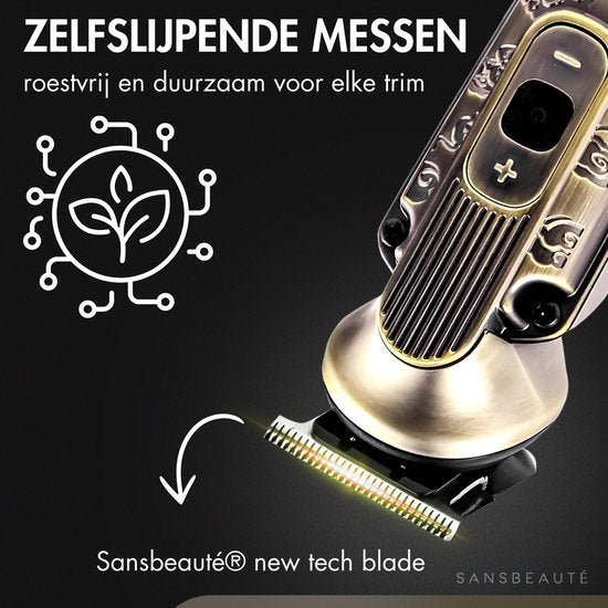 Tondeuse à barbe 9-en-1 pour homme - Sansbeauté® Tondeuse pour barbe et corps - 9 accessoires inclus - Tondeuse pour homme - Tondeuse pour homme - Tondeuse à cheveux - Tondeuses - 0.5-15MM - Nez et oreilles - Tondeuse - Machine à barbe - Multigroomer