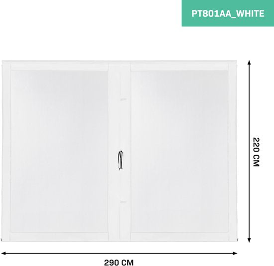 VONROC Parois latérales avec moustiquaire - Pour tente de réception PT501XX - Protection UV 50+ - Blanc