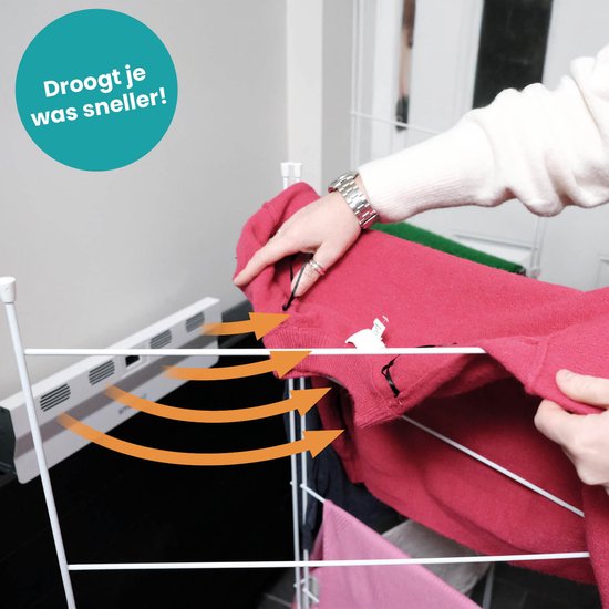 Ventilateur de radiateur - SmartAir - Répartiteur d'air chaud - Universel - Économe en énergie - Sans fil - Blanc