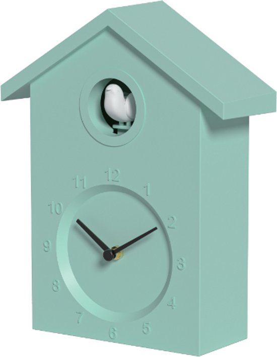 Coucou Nexxt - Vert clair - Horloge murale d'ambiance avec son - Volume réglable et mode nuit