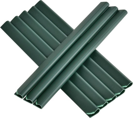 Juskys Bandes de protection de la vie privée en PVC - 4 pièces - Vert