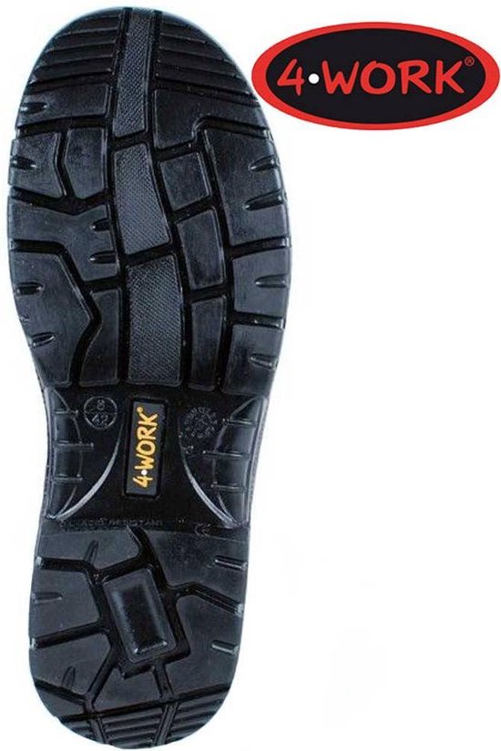 4WORK 4W12 Noir Chaussures de travail hautes S3