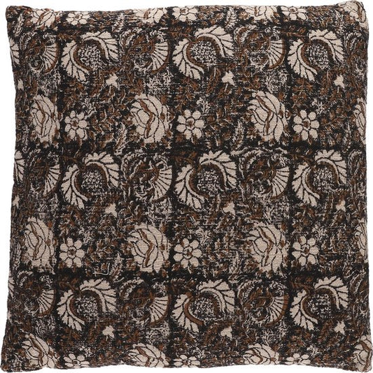 Mica Decorations Coussin décoratif Arkansas - L50 x H50 cm - Marron foncé