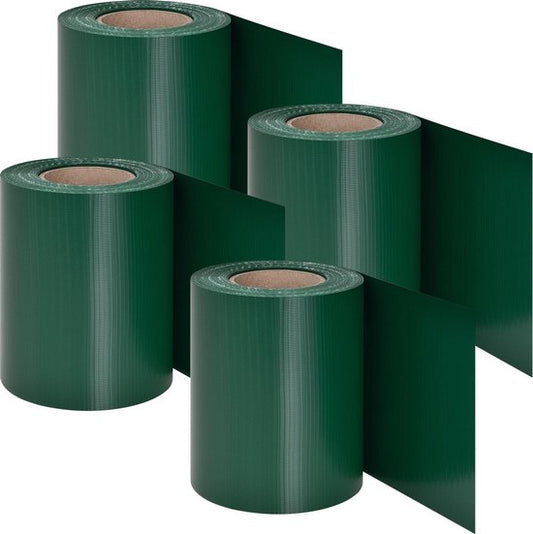 Juskys Bandes de protection de la vie privée en PVC - 4 pièces - Vert