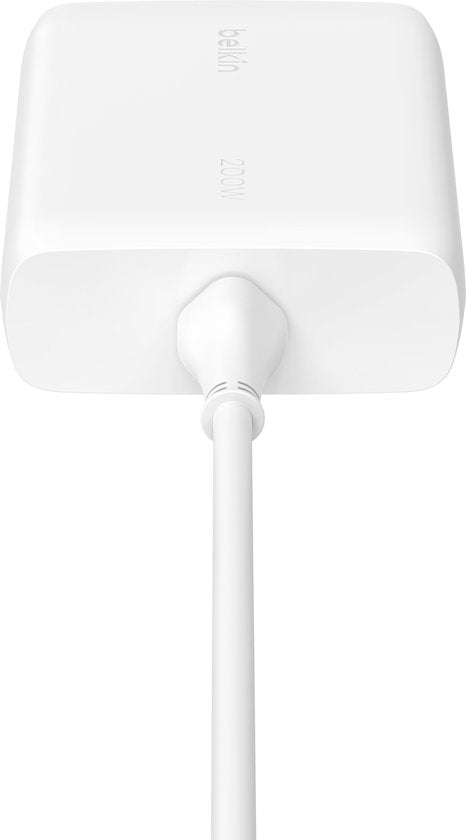 Belkin BoostCharge Pro 200W 4-port USB-C GaN Fast Charger with Power Delivery 3.1, Includes 1.5m Cable (Chargeur rapide USB-C GaN à 4 ports avec Power Delivery 3.1, câble de 1,5 m inclus)