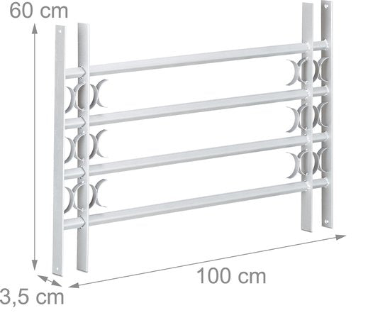 Protection des fenêtres - 600 x 1000-1500 mm - extensible