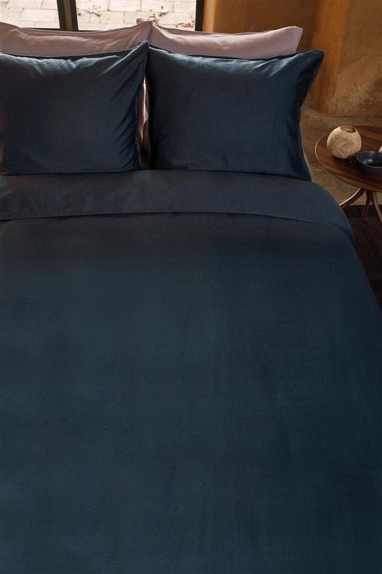 vtwonen Housse de couette Earth - Single - 140x200/220 - Dark Blue