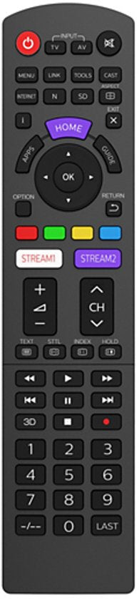 Télécommande Philips - Panasonic TV SRP4040/10 - Noir