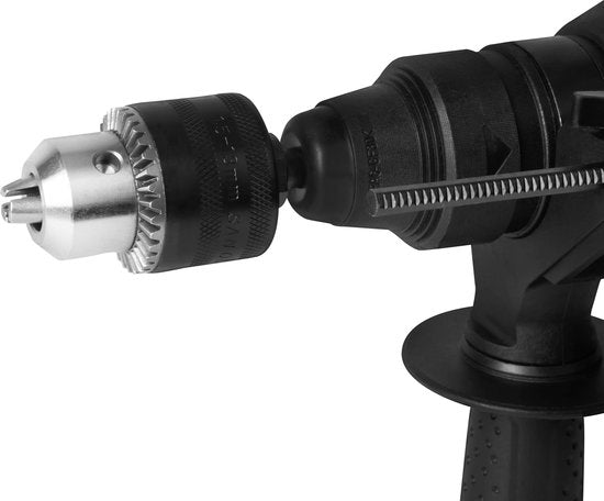 VONROC Marteau perforateur 800W - 3 Joule - SDS plus - 4 fonctions - Tête d'engrenage et accessoires inclus