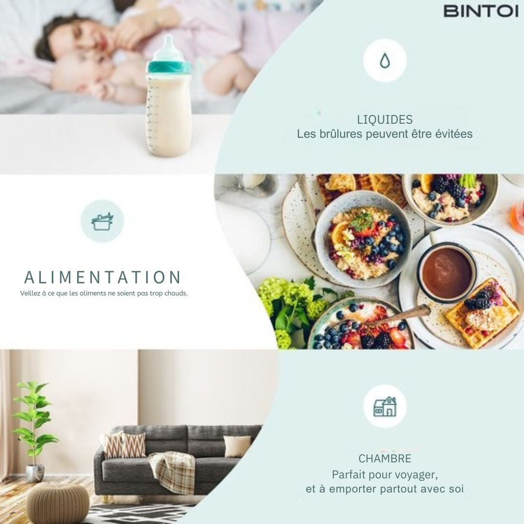 Thermomètre auriculaire digital Bintoi® X100- frontal infrarouge - Indicateur de température - médical pour adultes et bébés - Mesure instantanée en 1 seconde - Piles incluses - blanc