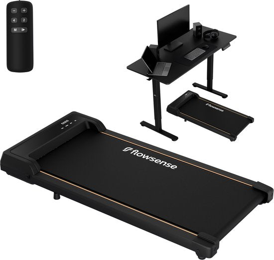 Tapis de marche Flowsense (1-6 km/h) - Tapis de marche - Tapis de marche pour la maison - Tapis de marche électrique - Tapis de marche fitness
