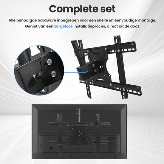 Support TV - pour plafond ou toit incliné - 32" à 65" - Rotatif et inclinable - Max 30KG - Noir - by Faas
