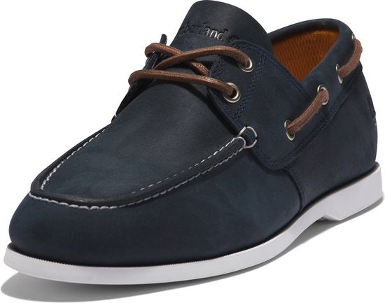 Timberland Cedar Bay Boat Shoe - Chaussures de bateau classiques pour hommes en cuir bleu TB0A288M-019 - Taille EU 46 US 12