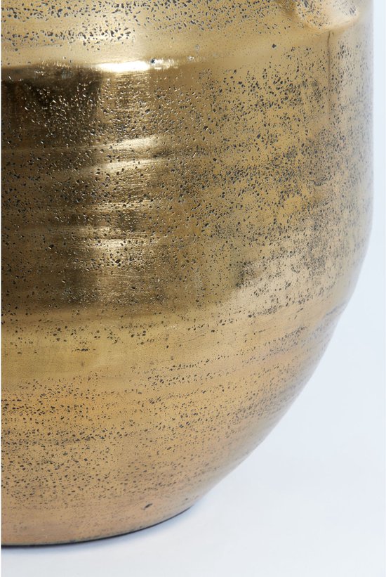 Light & Living Pot de fleurs Louie - Or antique - Ø40cm - Moderne