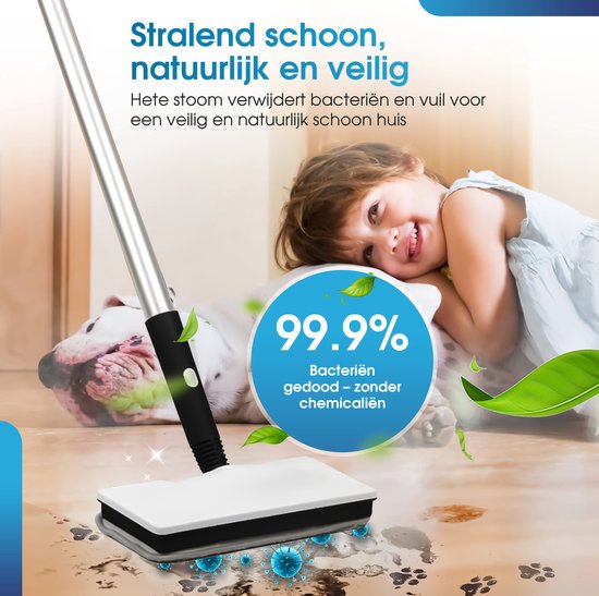Novalance - SteamPro Steam Cleaner & Hand Dryer - Nettoyeur de tapis / Nettoyeur de taches - Nettoyeurs à vapeur - Appareil à vapeur - Plancher, canapé, tapis