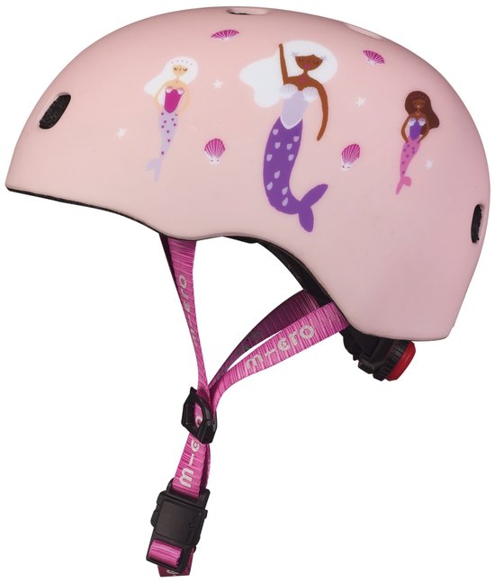 Micro casque de vélo Sirène de luxe avec lumière LED et fermoir magnétique taille S.