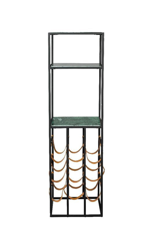 Dutchbone Mil Wine Cabinet Marble/ Metal - Multi colour
