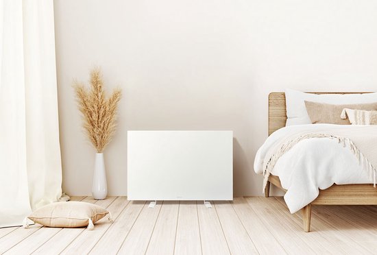 Panneau chauffant infrarouge mince avec minuterie réglable - Vlectro - 520 W - Blanc