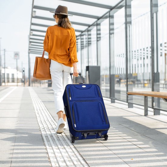 Trolley Travel Case Set / Suitcase Set Athen - 5-Piece - Blue